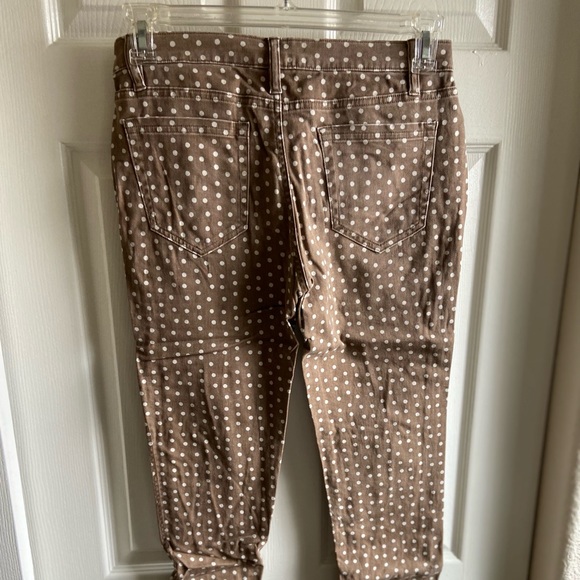Brown Polka Dot Lands’ End Canvas skinny jeans - Picture 3 of 3